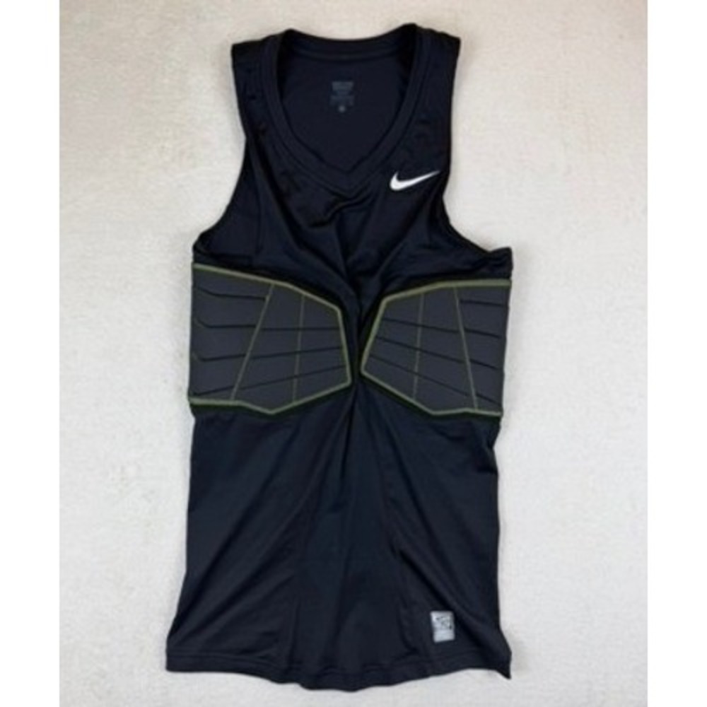 Nike Pro Combat Hyperstrong Basketball Padded Compression Tank Black Mens LT